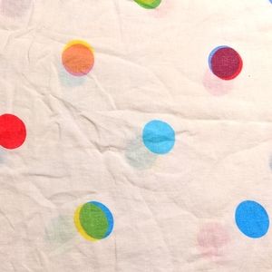 Ikea PS linen multi color dot duvet cover queen/full
